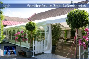 Familienfeier im Zelt von Zeltverleih Oberbayern